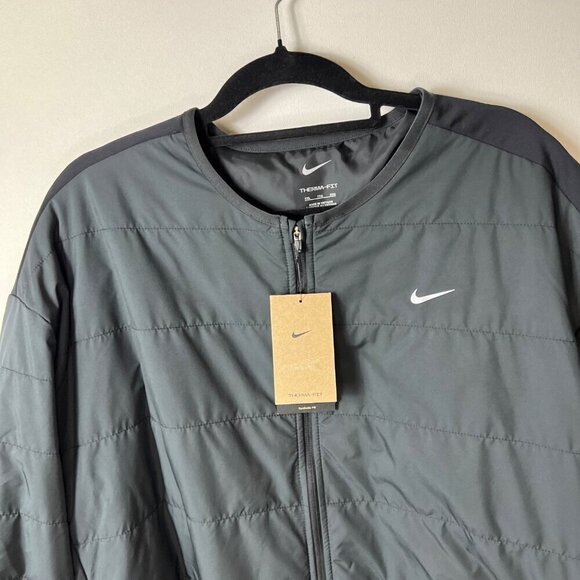 Nike therma fit running zip up black jacket new with tags women’s‎ size XXL - Picture 2 of 11